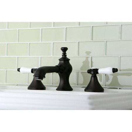 Kingston Brass KC7065BPL 8" Widespread Bathroom Faucet, Oil Rubbed Bronze KC7065BPL